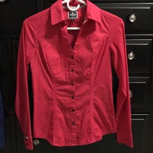 Express Essential Long Sleeve Dress Shirt